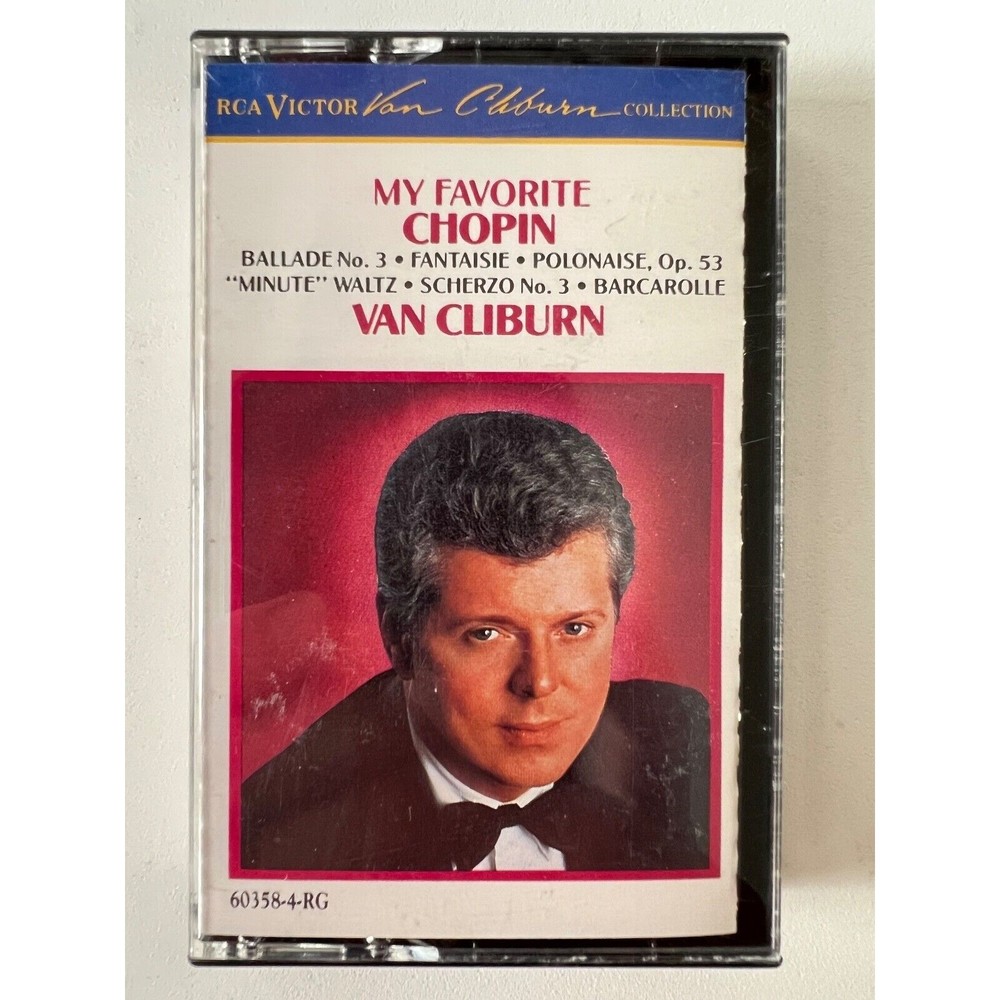 Van Cliburn My Favorite Chopin Cassette Tape RCA 60358-4-RG